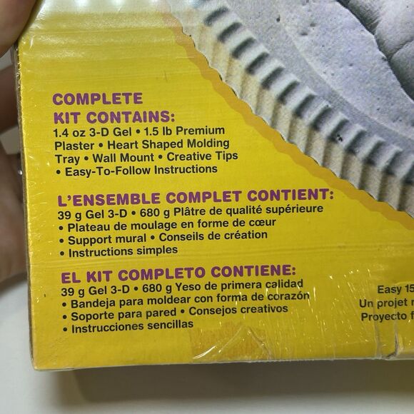 2 PackPrecious Hands Plaster Molding Kit 3D Keepsake Heart Shape Wall Mount New - Picture 2 of 6